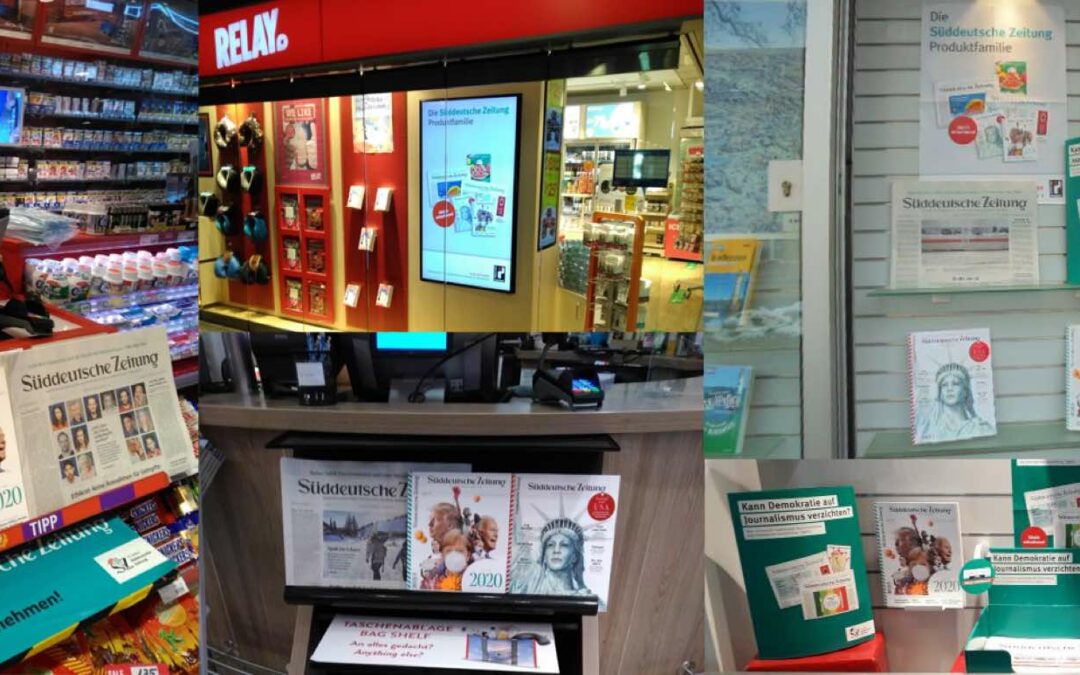 Mar­ke­ting­ak­tion für SZ-Pro­dukt­fa­mi­lie im Bahnhofsbuchhandel