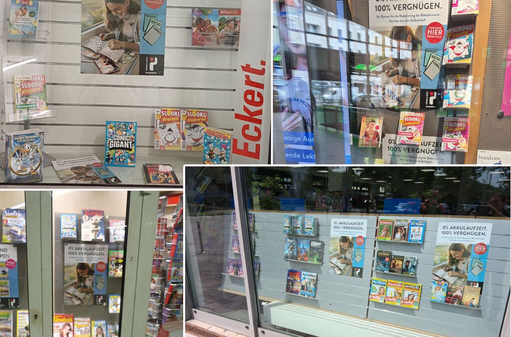 Mehr Auf­merk­sam­keit für Romane, Rät­sel und Comics im Bahnhofsbuchhandel