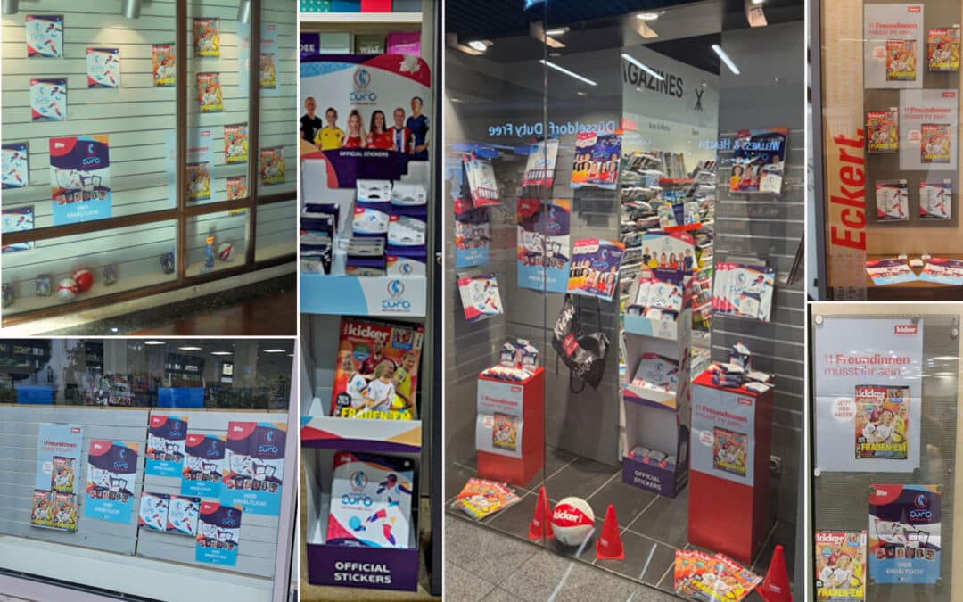 Frauen Fuß­ball EM im Bahnhofsbuchhandel