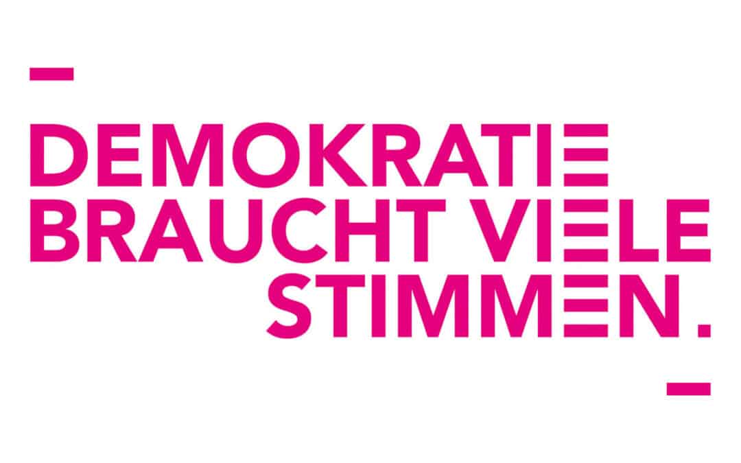Jour­na­lis­ti­sche Medien star­ten Akti­ons­wo­che: „Demo­kra­tie braucht viele Stimmen“